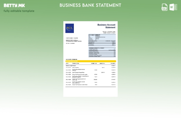 Модерен стил Centre National des Chèques Postaux изјава на компанијата Шаблон за